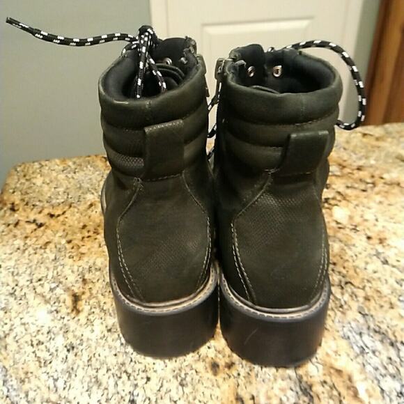 STEVE MADDEN GEIGER LACE UP COMBAT BOOTS SIZE 8.5 M Olive - Picture 8 of 13